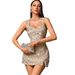 Sexy Sequin Spaghetti Strap Dress – Glittery Bodycon Mini Dress For Party & Night Out_ecoleips.com