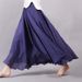 K Women's New Half Length Skirt, Solid Color Long Skirt, Loose And Oversized Skirt, Pleated A-line Skirt_ecoleips.com