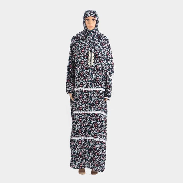 Muslim Abaya For Women 2025 New Hooded Lace Long Fashionable Elegant Dress_ecoleips.com