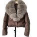 Women's Winter Short Down Jacket With Fox Fur Collar, Fashionable Loose Fit, Warm & Stylish, Multiple Colors Available_ecoleips.com