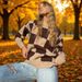 Aria Basics Aria Basics 2026 European American Winter New Style Elegant And Fashionable Round Neck Long Sleeve Checkered Loose Knit Sweater For_ecoleips.com