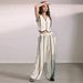 Women's Clothing Spring And Summer New Products Women's Striped Suit Sleeveless Vest Set Loose Wide Leg Trousers Two Piece Suit_ecoleips.com