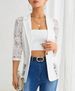 Women's Clothing Elegant Solid Color Fashion Lace Splicing Small Suit Jacket Tops_ecoleips.com