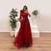 Women's Clothing Spring And Autumn New Oblique Shoulder Mesh Print Dress Ins Casual Loose Party Dress_ecoleips.com