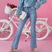 2025 cross border summer new European and American flared jeans fashionable temperament commuting casual long jeans_ecoleips.com