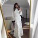 European And American Cross-Border 2024 Spring Gentle Style Fresh Floral Ruffle Long Dress_ecoleips.com
