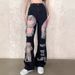Hong Kong Style Distressed Jeans For Women Summer Straight Wide-Leg Floor-Length Loose Slimming Trendy Pants Ins_ecoleips.com