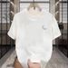 Short Sleeve Men's T-Shirt Trendy 2025 Summer New Loose Simple Heavyweight Couple Casual Top_ecoleips.com