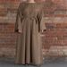 Elegant Spring Muslim Dress – Flowy Long Sleeve Maxi Dress With U-Neck & Flared Sleeves, Modest & Stylish Casual Wear_ecoleips.com