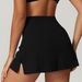 Women's Slimming Sports Skirt 2026 New European And American Popular Style Moisture Wicking Yoga Fitness Tennis Skirt_ecoleips.com