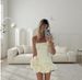Trendy Asymmetrical Ruffle Hem Bodycon Dress – Floral Peplum Waist & Fitted Mini Silhouette For Night Out & Party_ecoleips.com