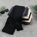 Women's Clothing Knitted Solid Color High Waist Ribbed Yoga Pants - Soft Naked Feel, Tummy Control & Butt Lifting Workout Leggings For Women_ecoleips.com