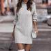 Aria Basics Aria Basics European And American Cross-Border Source Autumn Winter Solid Color Long Sleeve Fashion High Neck Sweater Women's_ecoleips.com