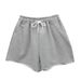Hong Kong Style High Waisted Five Point Pants for Women Summer plus Size Loose Casual Wide Leg Slimming Straight Leg_ecoleips.com