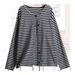 Carefully Selected American Jacket For Women's Spring And Summer New Style, Contrasting Color Stripes, Loose Casual Long_ecoleips.com