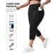 Women's Clothing Hot Selling Pocket Seven Point Large Size Yoga Pants Seven Point Pants Milk Silk High Waist Sports Leggings_ecoleips.com