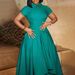 Women's Clothing fashion temperament high waist banquet big swing skirt elegant evening dress_ecoleips.com