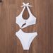 Women's Clothing Women's One Piece Swimsuit High Waisted Backless Halter Neck Bikini Sexy Fresh Two-Piece Swimwear_ecoleips.com