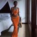 European And American 2025 Spring New Wo's Fashion Sexy Hollow Out Camisole Solid Color Bodycon Skirt Knit Set For_ecoleips.com