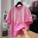 Women's Clothing Loose And Age Reducing Dopamine Oversize Tie Dye Top_ecoleips.com
