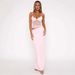 New Arrival Summer Women Dress Sexy Patchwork Mesh Backless Spaghetti Strap Slim Fitted Bodycon Party Dress_ecoleips.com
