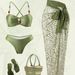 Luxury Beaded Bikini Set for Women Elegant Trendy 3 Piece High-End Beachwear Swimwear_ecoleips.com