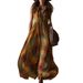 2026 European And American Independent Station Cross-Border Vacation Western Bohemian Beach Plaid Dress With_ecoleips.com