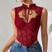 European American Foreign Trade Lace Fishbone Underwire Tank Top, Hot Style Corset Top Fishbone, Outerwear With Straps_ecoleips.com