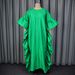 African Loose-fitting Bell-sleeve Robe, Cross-border Ruffled Pleated Fashion Party Dress, Bubu Dress_ecoleips.com