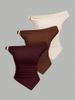 Women's Clothing New Retro Solid Color Women's Short Sleeve T-Shirt Simple Fashion Slimming Top For Casual Wear_ecoleips.com