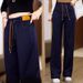 "High-Waisted Flared Jeans – Stretch Denim Pants With Lined Warmth (Plus Size, Black/Deep Blue)"_ecoleips.com