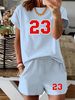 Women’s 2 Piece Outfit Set – Oversized Graphic T-Shirt And Biker Shorts Matching Set, Casual Summer Lounge Tracksuit For Daily Wear-317_ecoleips.com
