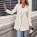 European American Cross-border 2026 Autumn Winter New Jacquard Blazer, Single-button, Slim-fit, Elegant, Suitable_ecoleips.com