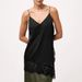 Women's V Neck Camisole Lace Trim Stylish Elegant Inner Layer Top Autumn Winter_ecoleips.com