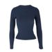 WG011 European American Cross-border Round-neck Early Spring New Fashion Long-sleeve Ribbed Knit Pullover Top, Casual_ecoleips.com