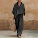 Elegant Women's Knit Cardigan Set - Soft Casual Lounge Wear With Versatile Styling Options_ecoleips.com