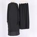 Women's Clothing Turkey Dubai Long Sleeve Large Swing Solid Color Strap Headscarf Set Dress_ecoleips.com
