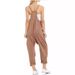 European And American Cross-border Women's Clothing, Casual Pocket Suspender Knitted Jumpsuit, Overalls,_ecoleips.com