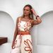 Women's Clothing Summer Women's Fashion Flower Suspender Top Wide Leg Pants Suit 68607_ecoleips.com