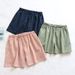 Women's Printed Cotton Sleep Shorts Summer Thin Couple Style Casual Loose Home Lounge Shorts_ecoleips.com