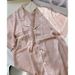 Summer Sleepwear, Women's Heart-shaped Long Sleeved Two-piece Set, Cute Pink Korean Version, Sweet And Wearable Home_ecoleips.com