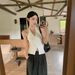 1070#Halter Neck Vest Women, Summer Outerwear Unique Design, Chic And Stunning Sexy Top With Chest Pads For Outer Wear_ecoleips.com