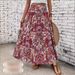 2025 New Spring And Summer Women's Skirt Comfortable Casual Beach Print Skirt_ecoleips.com