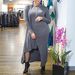 Elegant Plus Size Grey Long Sleeve Round Neck Asymmetrical Hem Long Dress For Women – Stylish & Comfortable (0XL-5XL)_ecoleips.com