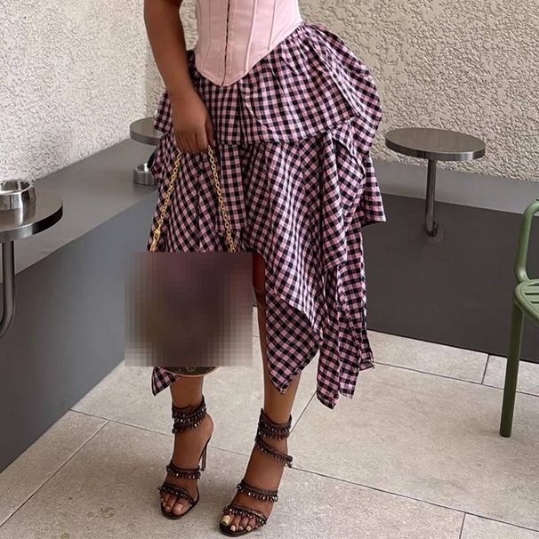 Women's Clothing Elevate Your Summer Style: Sexy Corset Bustier Top With Asymmetrical Skirt Set_ecoleips.com