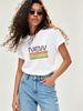 Women’s Casual Illustration Print Tee, Round Neck Short Sleeve Top, Comfortable Everyday Spring & Summer Wear_ecoleips.com