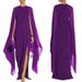Women's Clothing Chiffon Splicing Dress Elegant Queen Style Dress_ecoleips.com
