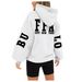 Women's Oversized Hooded Sweatshirt With Stylish Prints - Soft Fleece-Lined Long Sleeve Pullover For Casual Comfort (Multiple Colors Available)_ecoleips.com