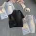 Casual Sports Suit For Men And Women, Waffle College Style Short Sleeved T Shirt, Loose Letter Shorts, Summer Two Piece Set_ecoleips.com