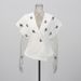 K Ladies' New Style Diamond Studded Asymmetrical Sleeveless Suit, Collar Vest, And Women's Clothing With A Fashionable Waist Cinching Jacket_ecoleips.com